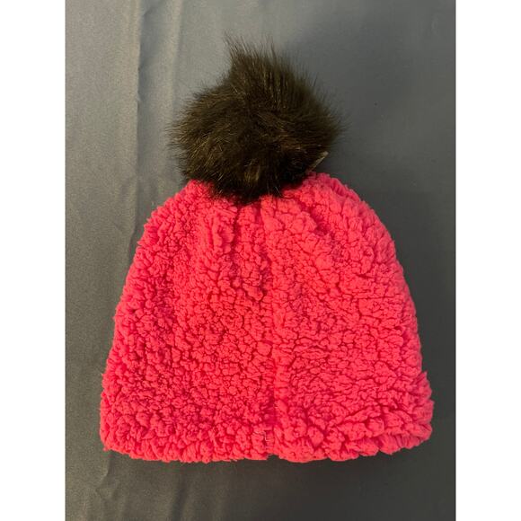 Justice Faux Fur Beanie Color Pink One Size Pre-Owned - Picture 7 of 11